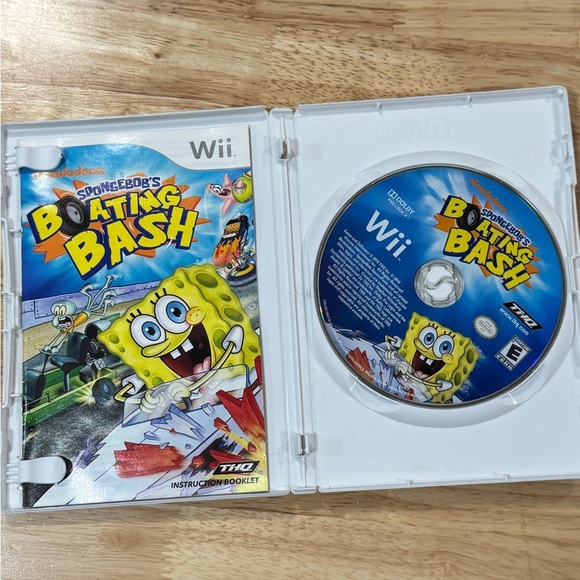 2010 Nickelodeon Spongebobs Boating Bash For Nintendo WII Complete W/Manual - Picture 3 of 3